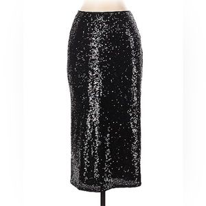 XXS - Cinq a Sept - Gorgeous black/blue sequin skirt!